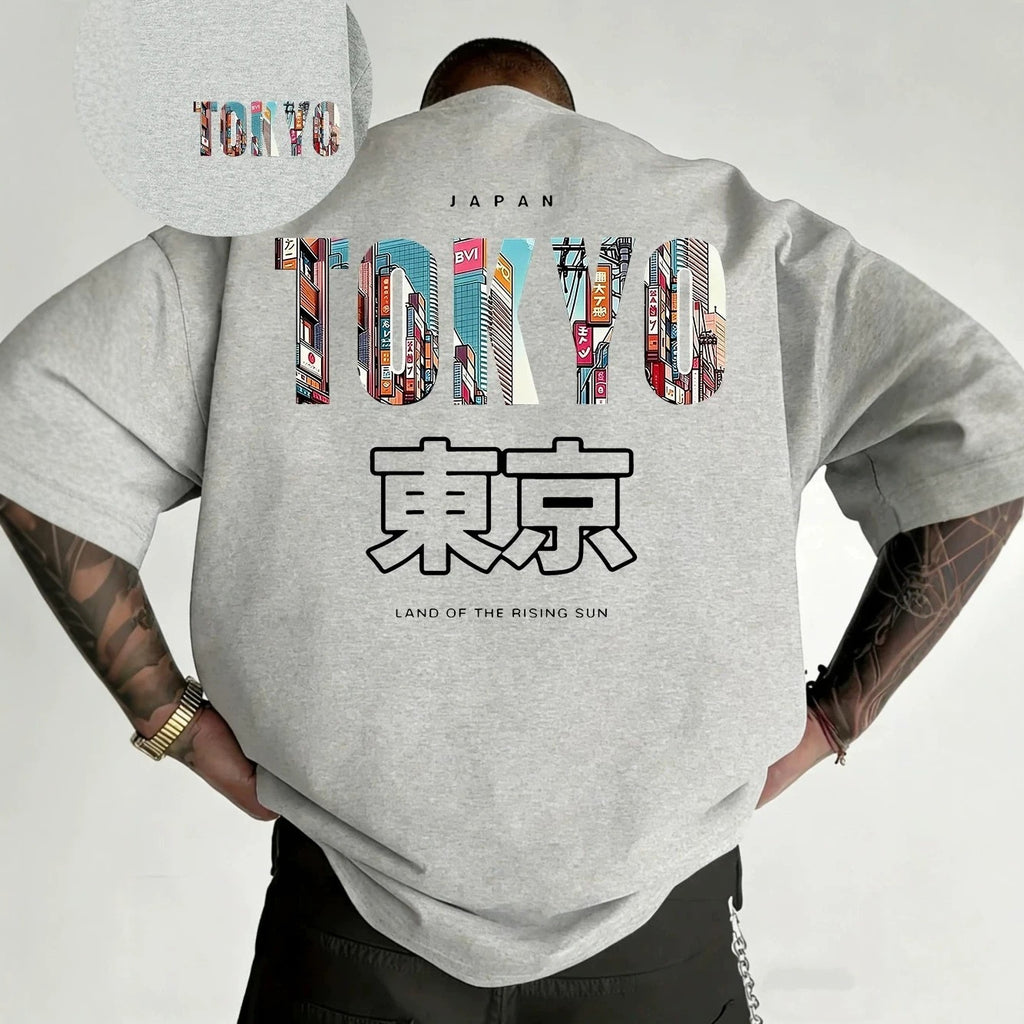 Geometric Print Cotton T-shirt