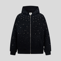 Vintage Star Glitter Hooded Sweatshirt