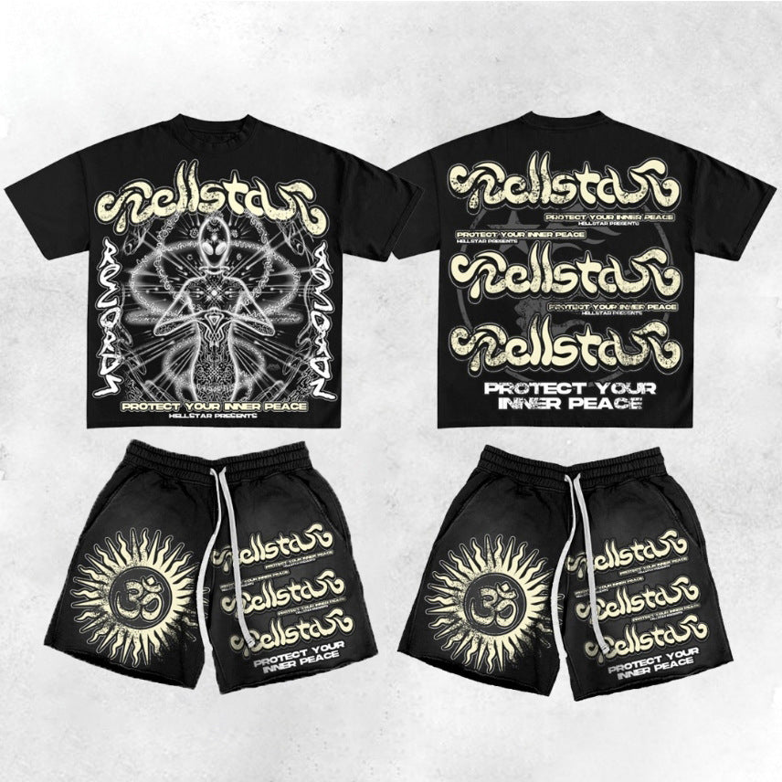 Creative Print Crew Neck T-Shirt