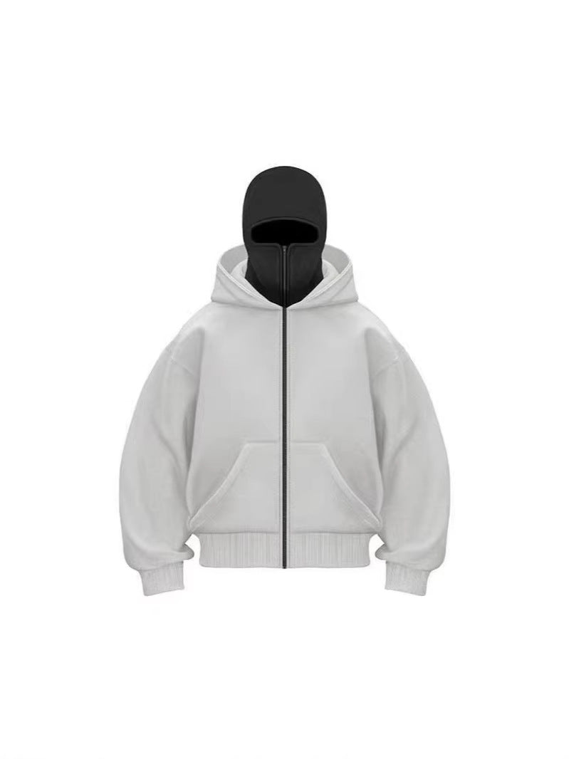 Unisex Fleece Hooded Sweatshirt with Zipper