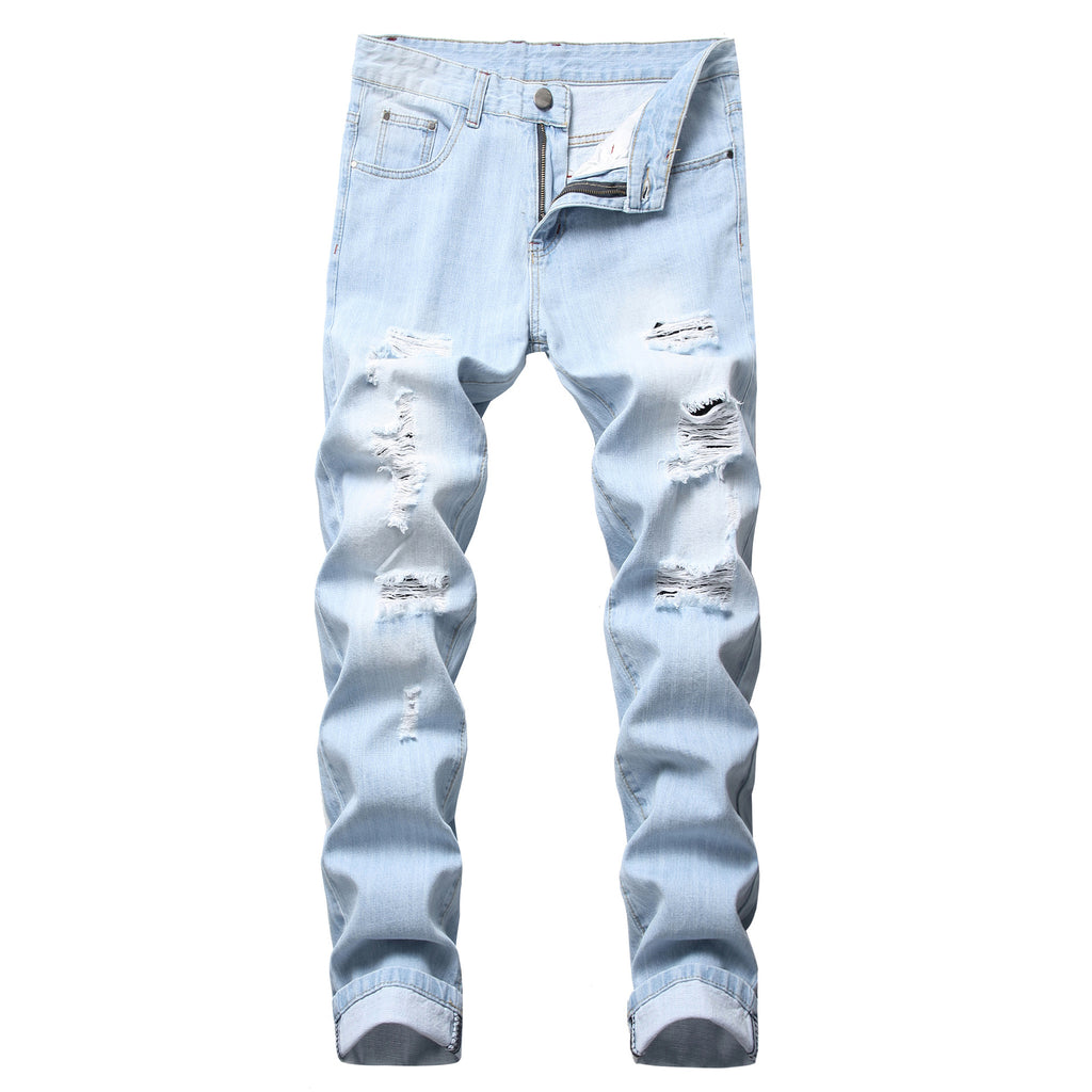 Mens Straight Fit Denim Jeans