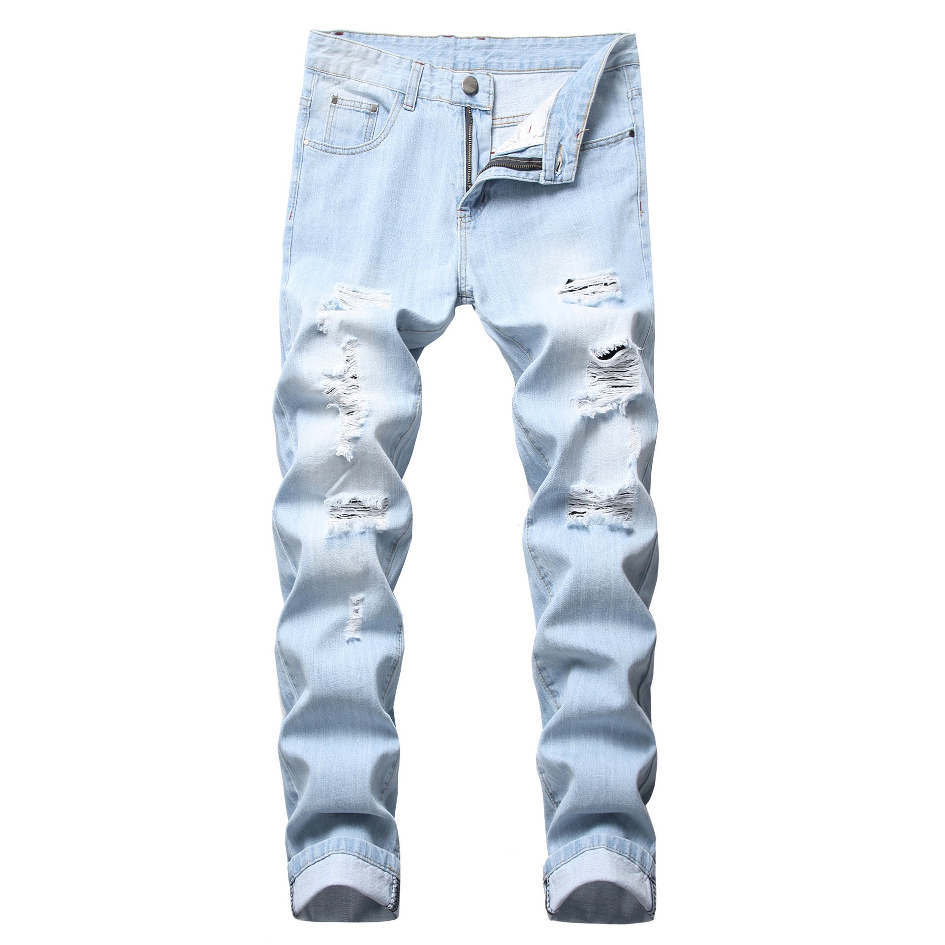 Mens Straight Fit Denim Jeans