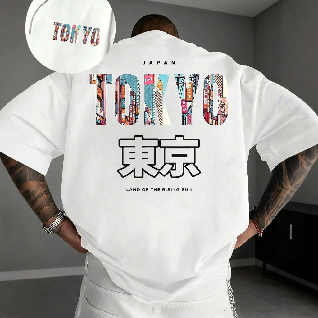Geometric Print Cotton T-shirt