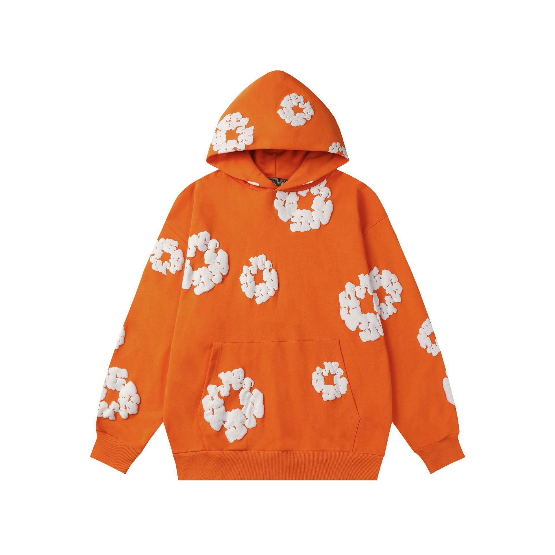 Floral Foam Print Hooded Sweatshirt and Pants Set