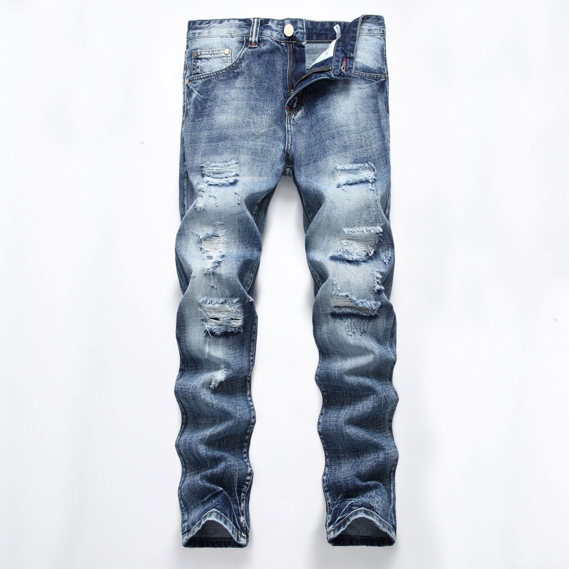 Mens Straight Fit Denim Jeans