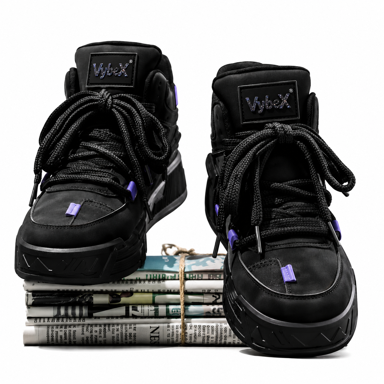 VybeX™ ShadowForce High-Top Street Sneakers