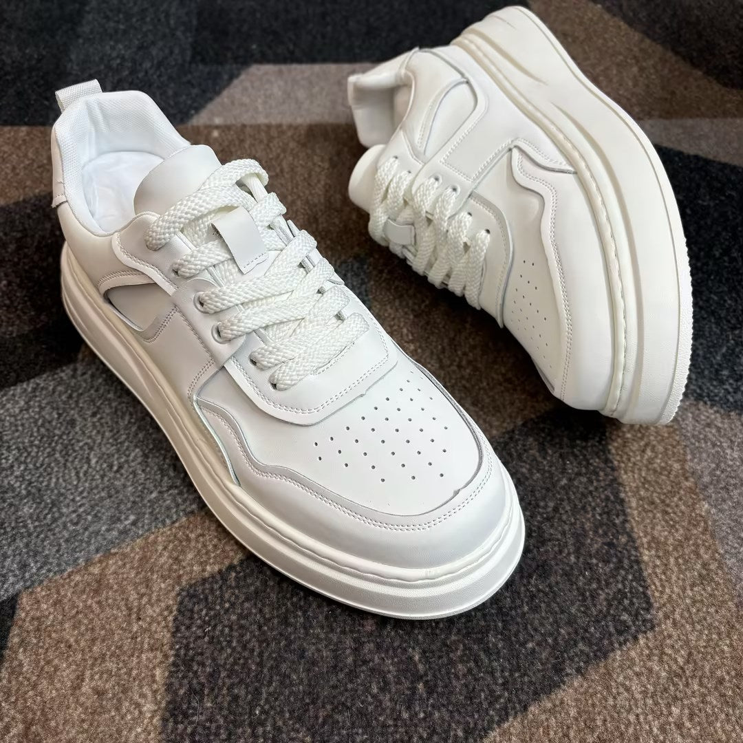 VybeX? Genuine Leather Casual Sneakers