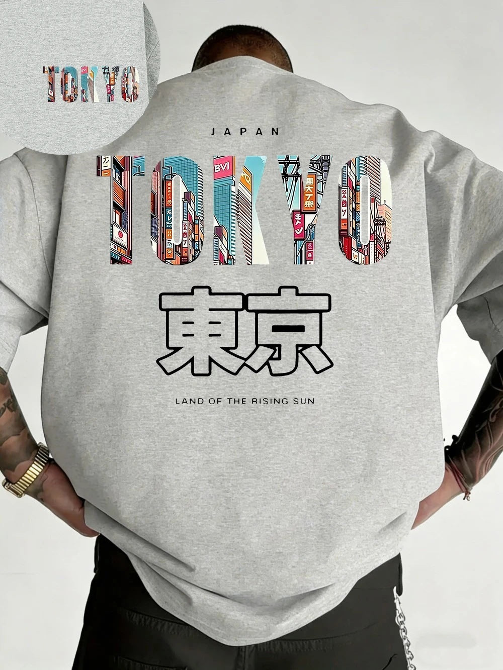 Geometric Print Cotton T-shirt