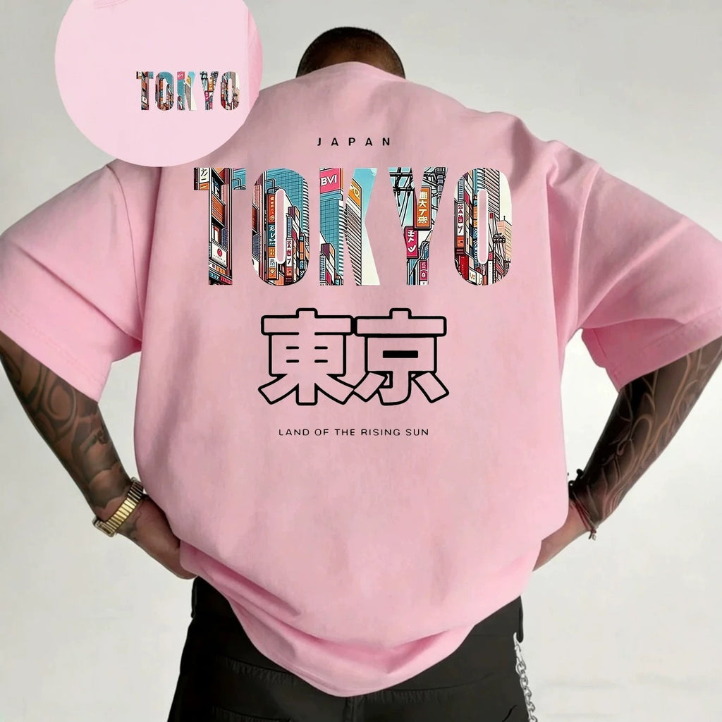 Geometric Print Cotton T-shirt