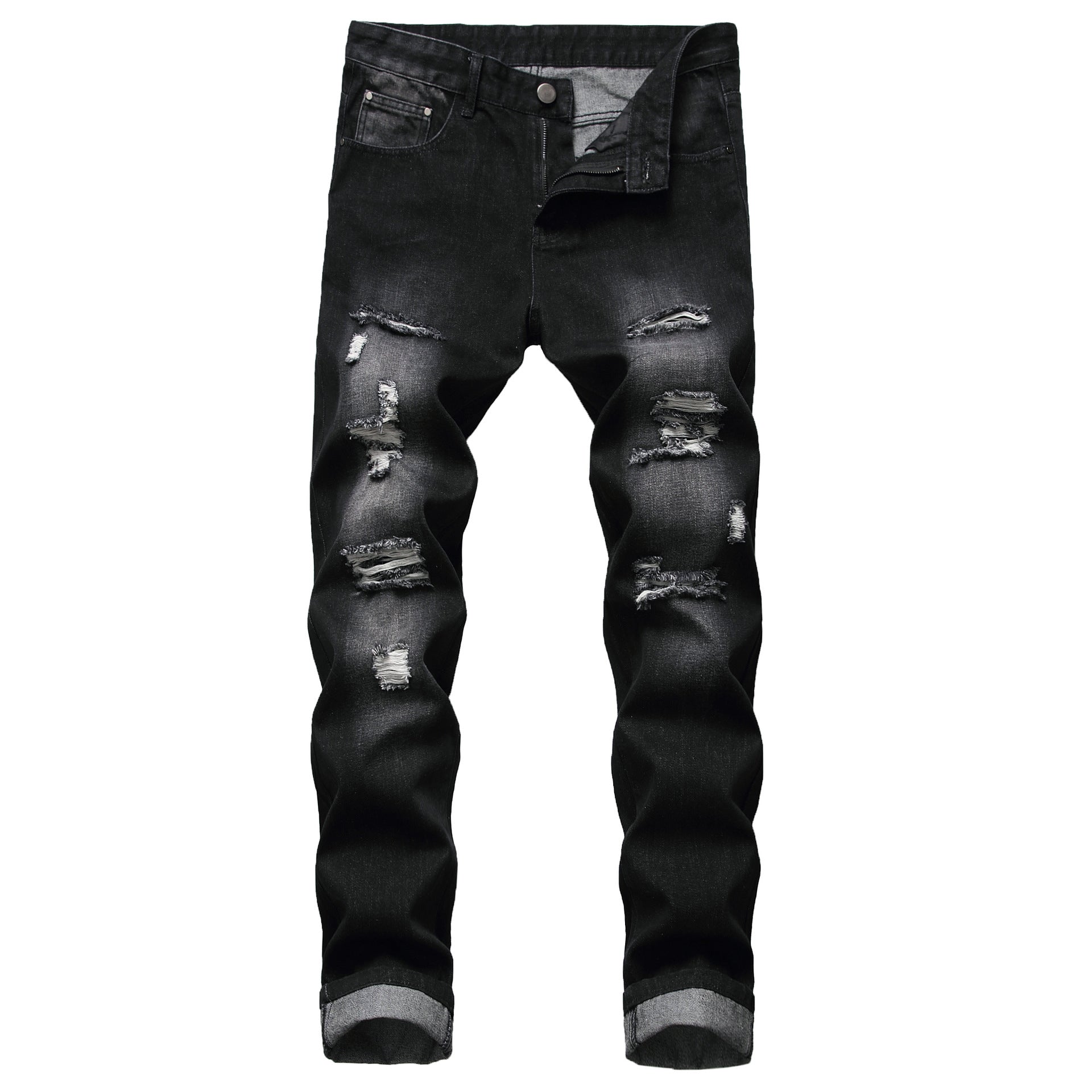Mens Straight Fit Denim Jeans