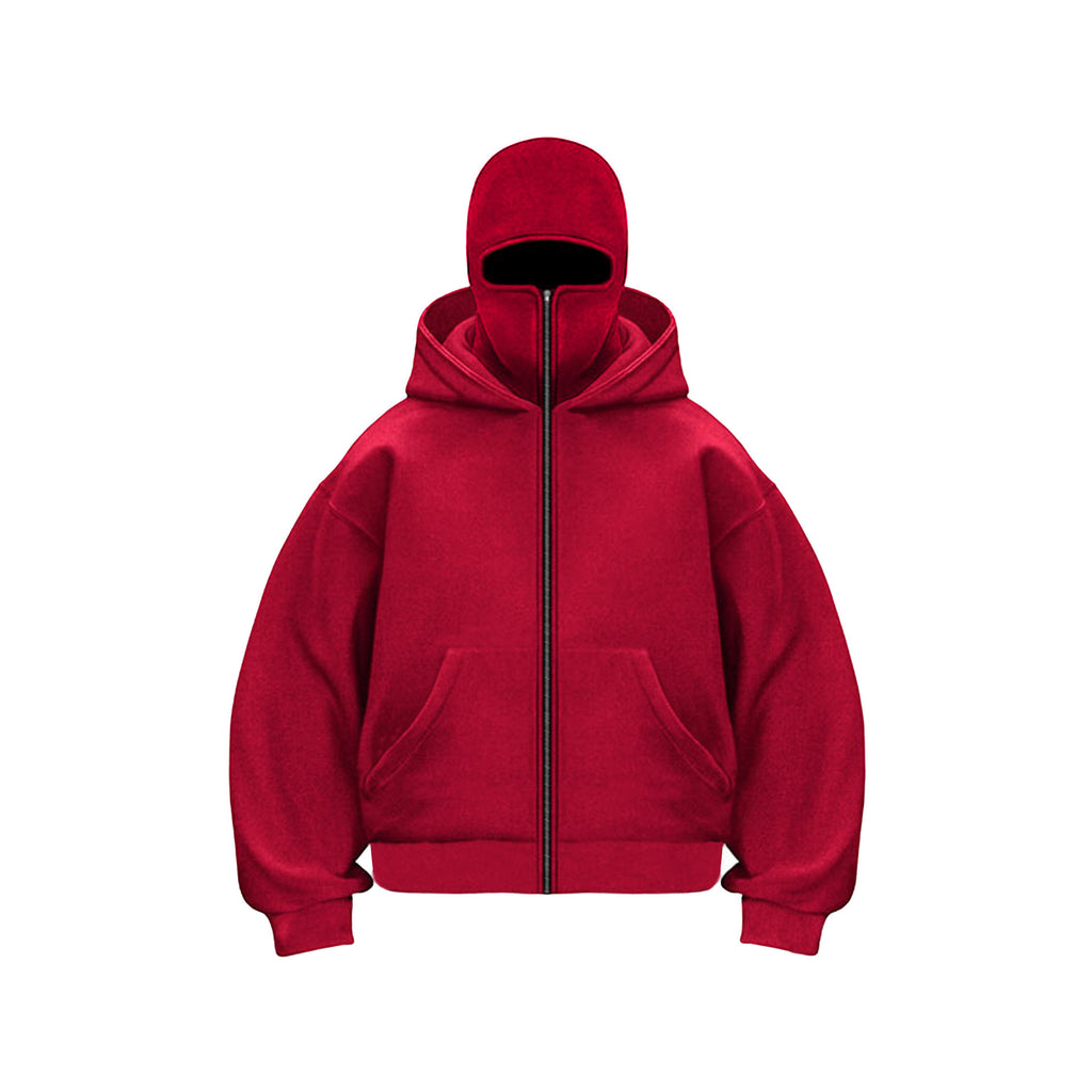 Unisex Fleece Hooded Sweatshirt with Zipper
