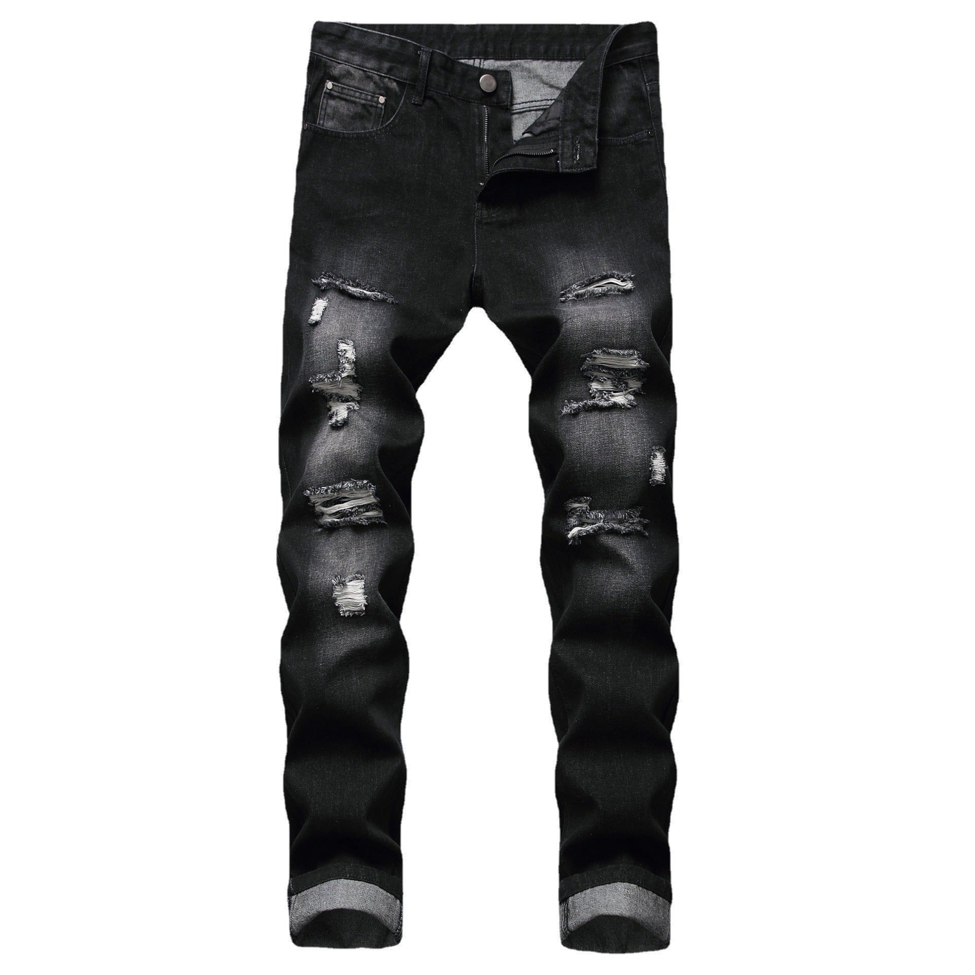 Mens Straight Fit Denim Jeans