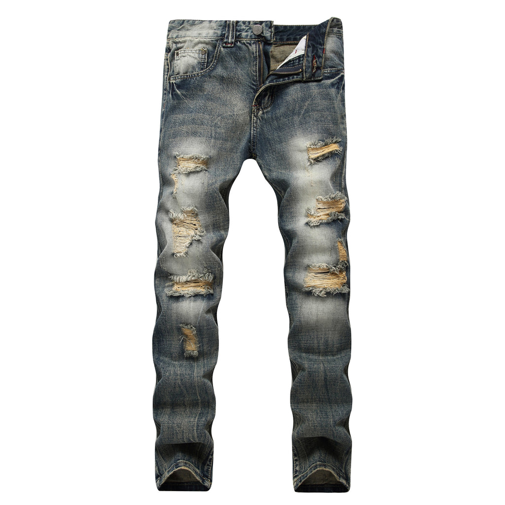 Mens Straight Fit Denim Jeans