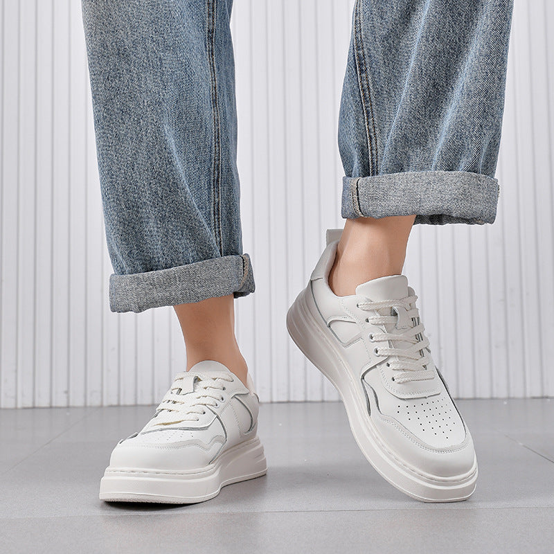 VybeX? Genuine Leather Casual Sneakers