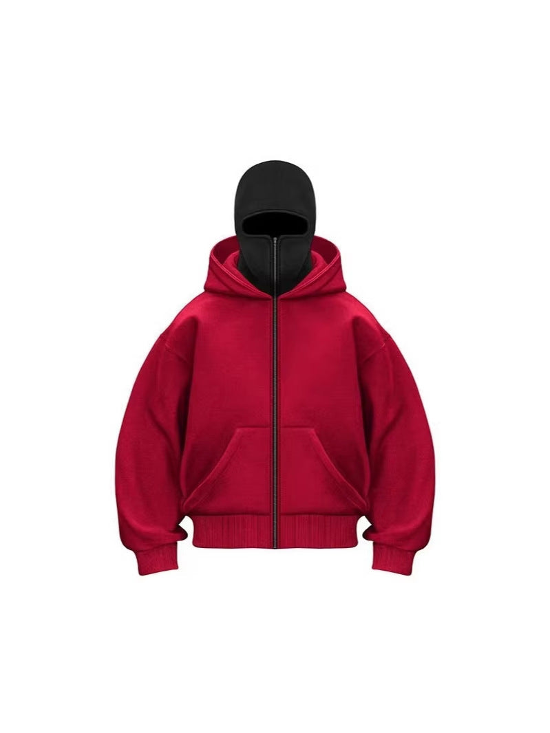 Unisex Fleece Hooded Sweatshirt with Zipper