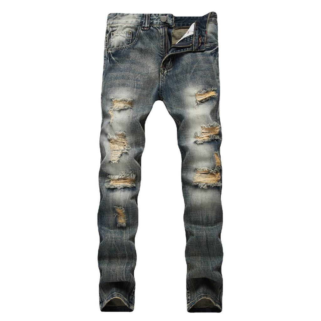 Mens Straight Fit Denim Jeans