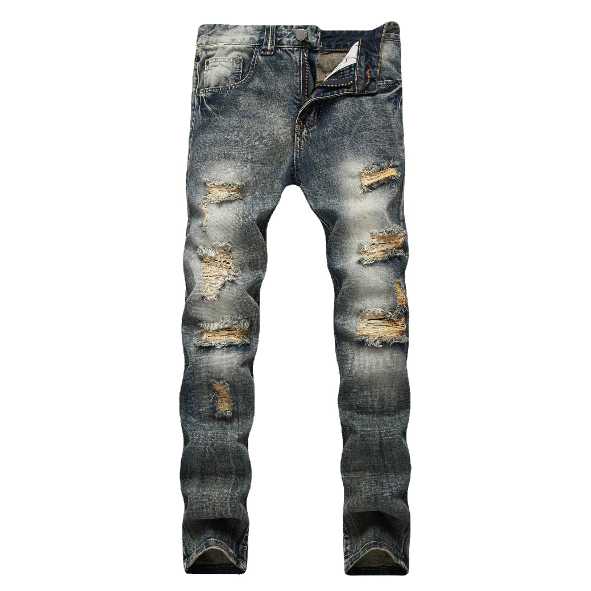 Mens Straight Fit Denim Jeans