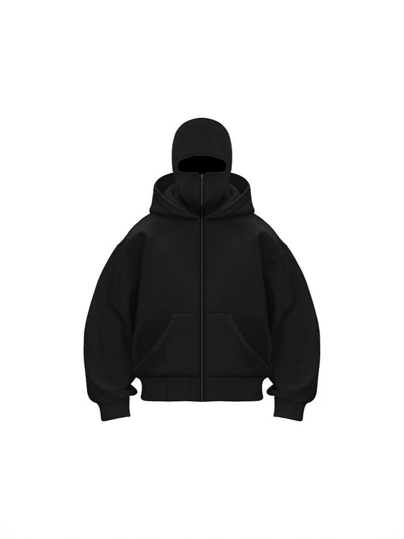 Unisex Fleece Hooded Sweatshirt with Zipper